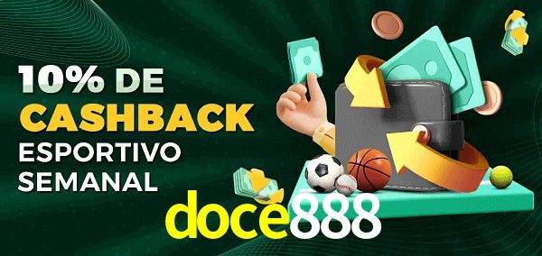 10% de bônus de cashback na doce888